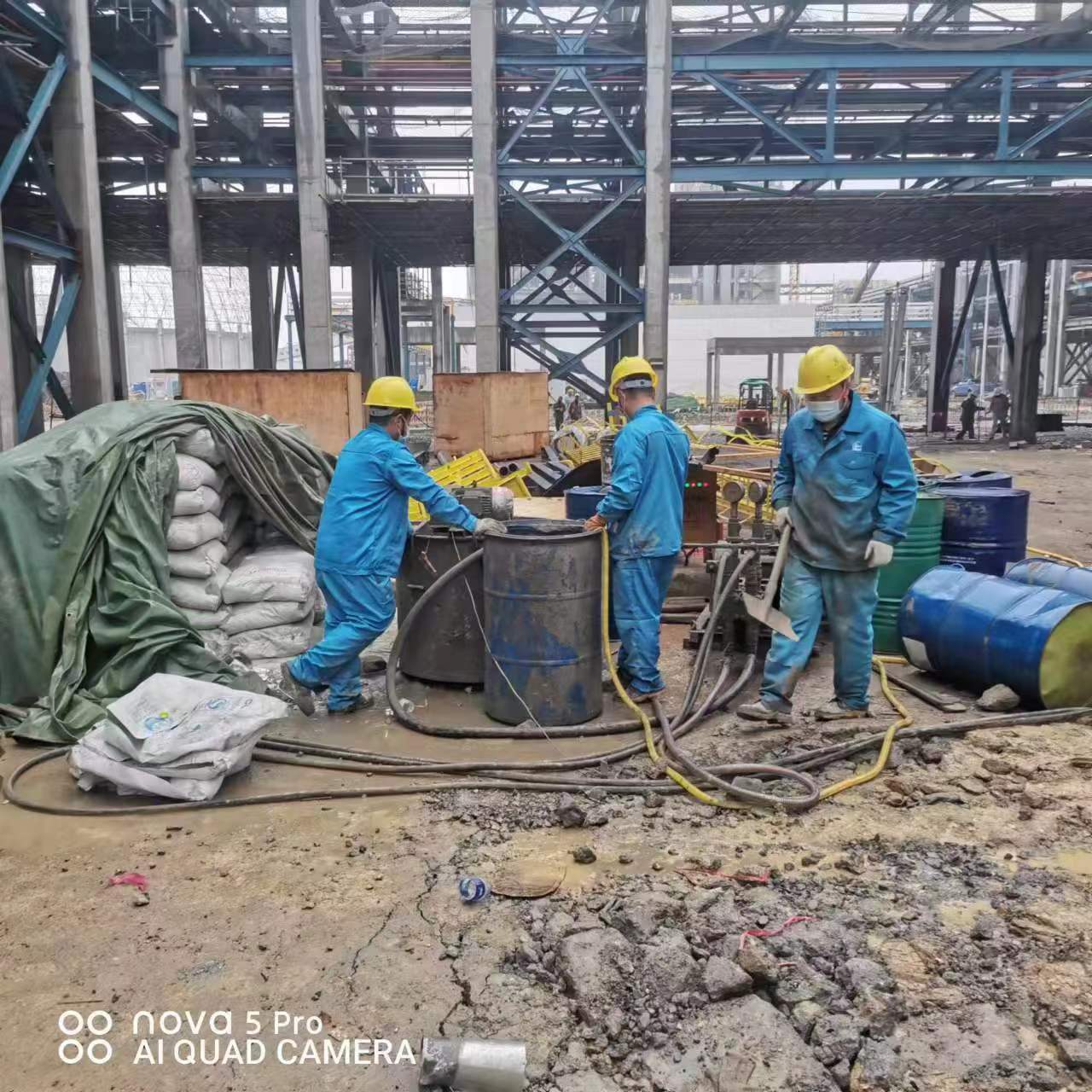 建德设备基础下沉沉降注浆加固施工